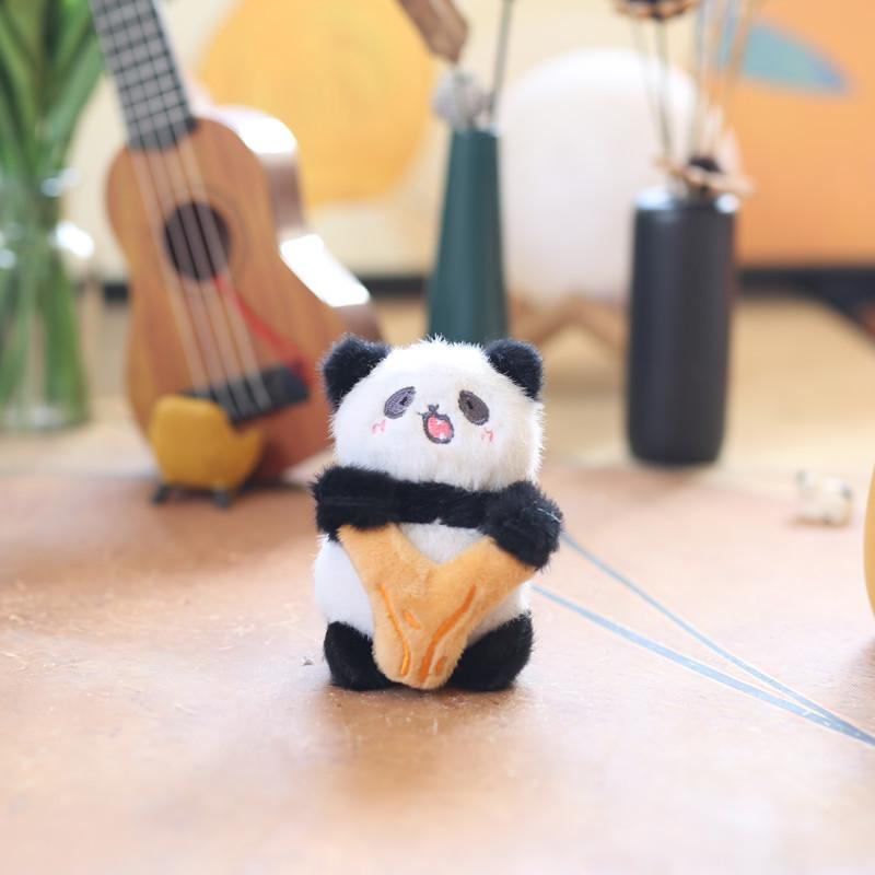 Cute Cute Little Panda Pendant Plush Toy Doll Giant Panda Bag Hanging Decoration Keychain Doll Doll