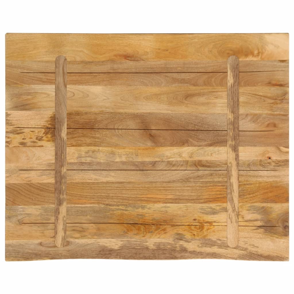 Vidaxl Blat Stołu, 90X80X2,5Cm, Naturalna Krawędź, Surowe Drewno Mango