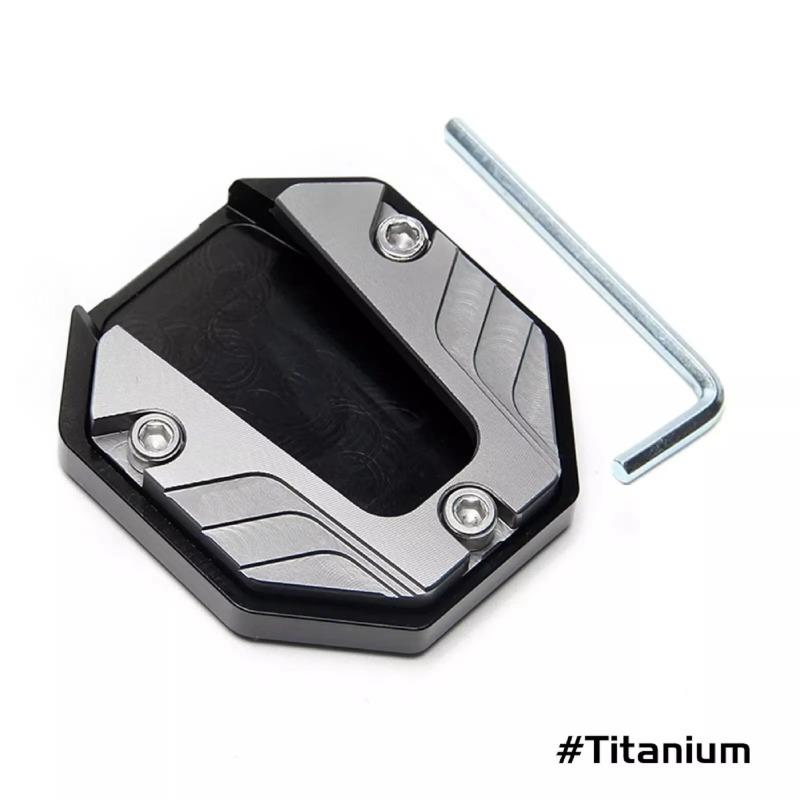 Подножка-удлинитель для мотоцикла/велосипеда из алюминиевого сплава с ЧПУ, боковая опора для ноги, расширенная база, удлинительная подкладка для ножки