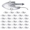 Shymie Jig Jig Head Sea Bass Alkaline Flounder Bass Heads, Worms, Worms, Shad, Lures, Fishing, Chinning, 17g, 28g, 15-Pack, 30-Pack