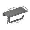 Punch Free Toilet Paper Holder Space Aluminum Phone Storage Rack Tissue Roll Holder  Kitchen