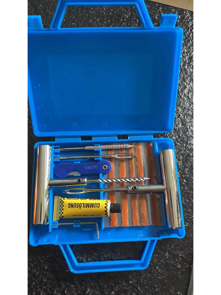 Аварийный набор для ремонта шин для автомобилей и мотоциклов - Вакуумный инструмент и полоски быстрого клея