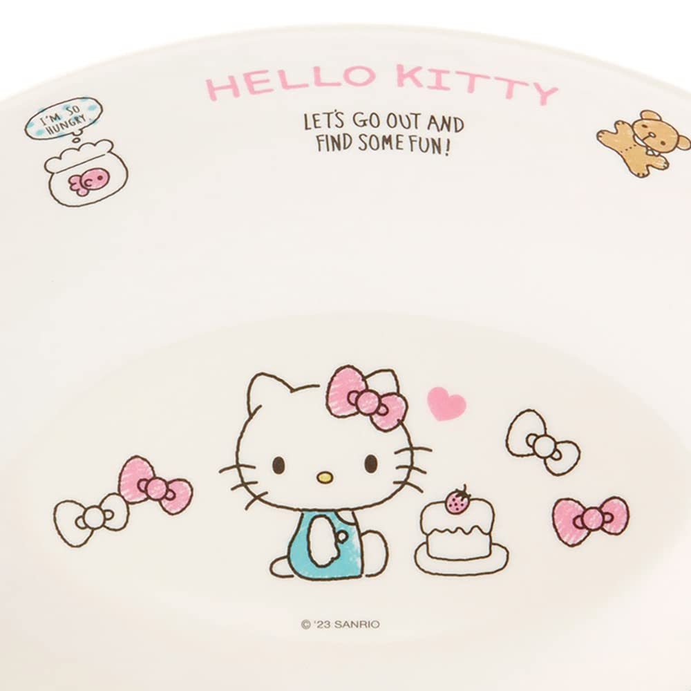 Тарелка для пасты карри из меламина Sanrio Hello Kitty 836508 &