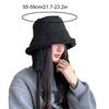1Pc Strap Windproof Fisherman Hat Versatile Ear Protection Warm Bucket Hat Velvet Lamb's Wool