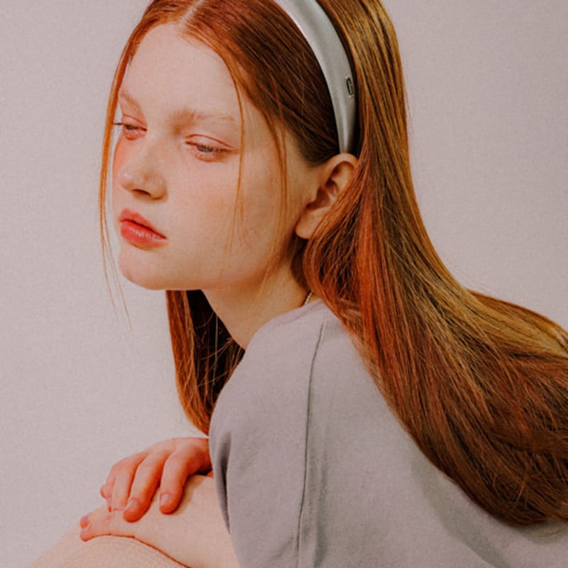 Mellotory простая блестящая повязка для волос (Серебряный)