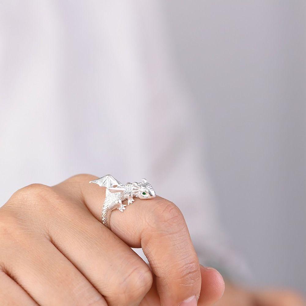 Animal Opening Rings Alloy Couples Rings Vintage Jewelry  Party