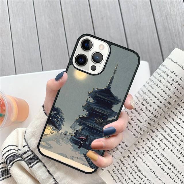 Укиё-э Японский стиль Искусство Живопись Чехол Для iPhone 17 Air 15 16 14 13 12 Pro Max 11 Pro Max Plus Чехол для телефона
