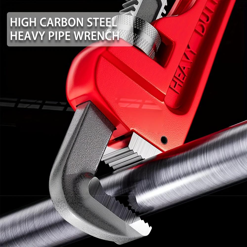 14/18/24 Inch Heavy Duty High Carbon Steel Pipe Wrench,Adjustable Plumbing Wrench,Heavy Duty Plumbers Tool with Drop Forged Jaw