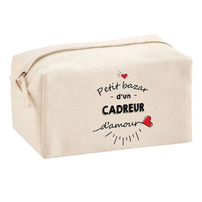 Trousse multifonction Bazar d'un Cadreur d'amour Cadeau Anniversaire Idée Personnalisé Rentrée | Trousse Scolaire Fournitures Bureau