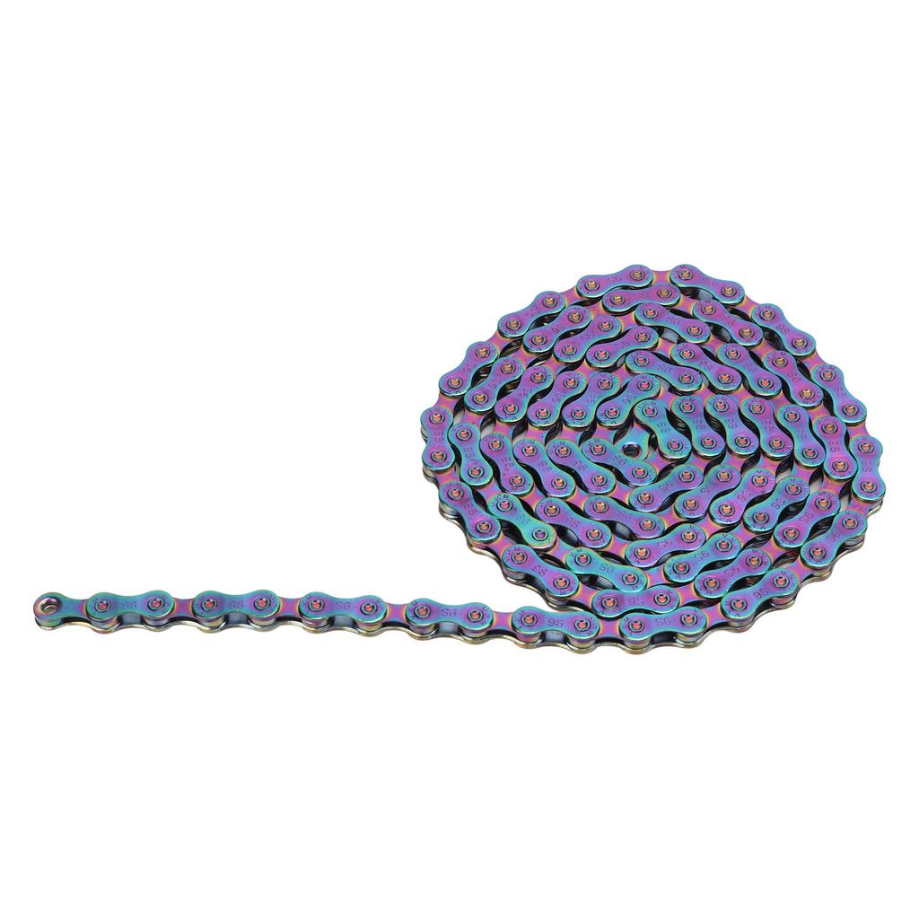 9 Speed Bike Chain 9 Speed Carbon Steel Colorful Sensitive Shifting Heat Treatment Bicycle Chain