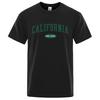 California West Coast Street Letter T Shirt Men Fashion O-Neck Tshirts Summer Cotton Tops Fashion Street Hip Hop T-Shirts