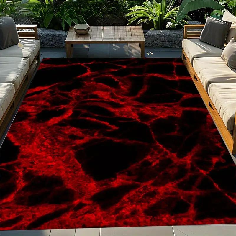 Ковер Вулкан Лава 3D Магма для Домашнего Декора Гостиная Ковры Большой Площади Прикроватный Нескользящий Коврик для Пола Придверный Коврик для Входа в Дом