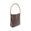 Used LOUIS VUITTON Looping GM Monogram Shoulder Bag M51145 Monogram PVC coated canvas leather Brown Used Women
