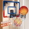 Multifunctional Wall-Mounted Basketball Hoop for Kids - Indoor/Outdoor, Foldable, Light-Up Scoring