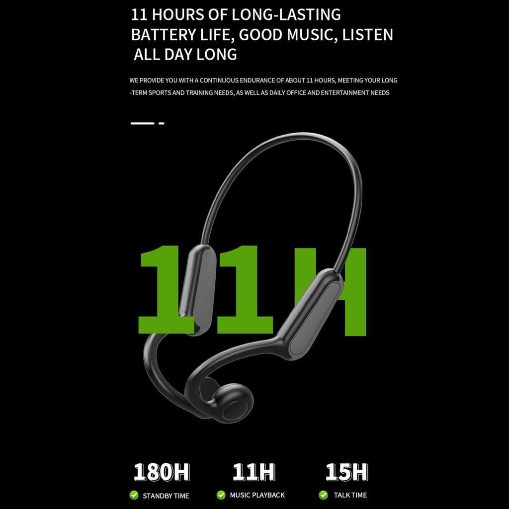 Беспроводные спортивные наушники для бега B8 с костной проводимостью BT со сверхдлительным режимом ожидания