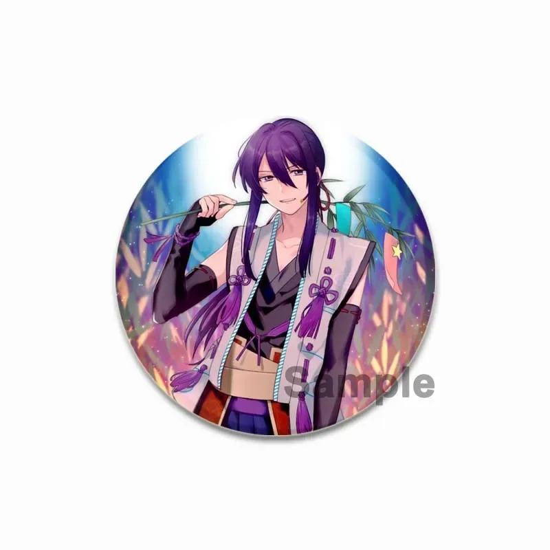 32/44/58MM Tinplate Brooch Ensemble Stars SOUMA KANZAKI Round Pins Cute Cartoon Badge for Backpacks Clothing Accesoory Jewelry