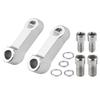 YFFSFDC Mirror Holder Offset Holder Set of 2 Mirror Riser Mirror Adapter Kit Aluminum Alloy Mirror Extension Safety Easy Installation M10 M8 Scre