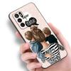 Super Mom Baby Girl Boy Black Silicone Phone Case For Xiaomi Redmi Note 9 10 11 11S 11T 12 13 Pro 5G Plus 9S 10S 12S