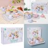 Wooden And Dessert Tea Play Set With Tray For Childrens Imaginative Fun Kitchen