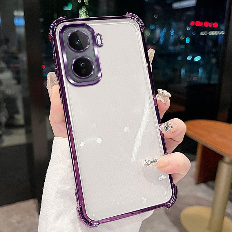 Four Corners Anti-shock Protection Cases For VIVO IQOO Neo 11 Plating Lens Protection Film Cover Bumper For IQOO Neo11