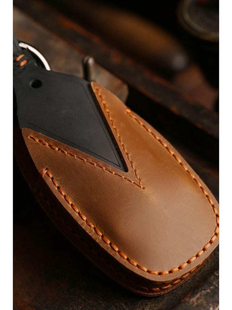 Чехол для автомобильного ключа из натуральной кожи ручной работы для Geely: Binrui, Binyue, Xingrui, Dihao GS, Vision Models