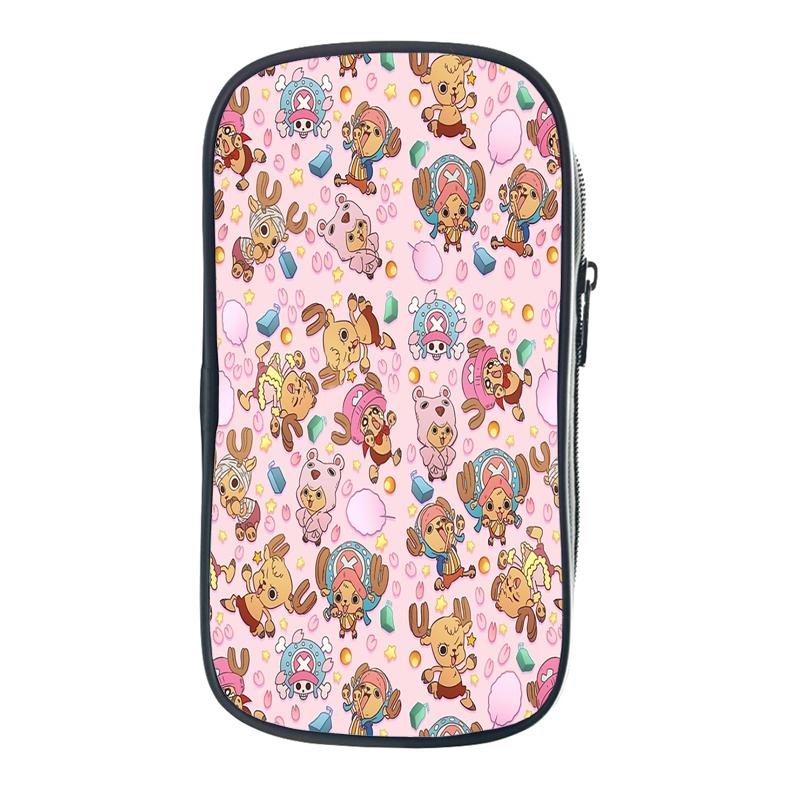 Цельная сумка-карандаш Зоро Луффи Чоппер Эйс, школьные чехлы для юридических школ, кавайная сумка-держатель для канцелярских принадлежностей, чехол для ручек, школьные принадлежности для студентов