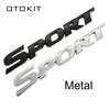 3D Металлический Хромированный Логотип Наклейка на Автомобиль Значок SPORT Наклейка на Дверь Автоаксессуары для Toyota Highlander BMW HONDA Автостайлинг