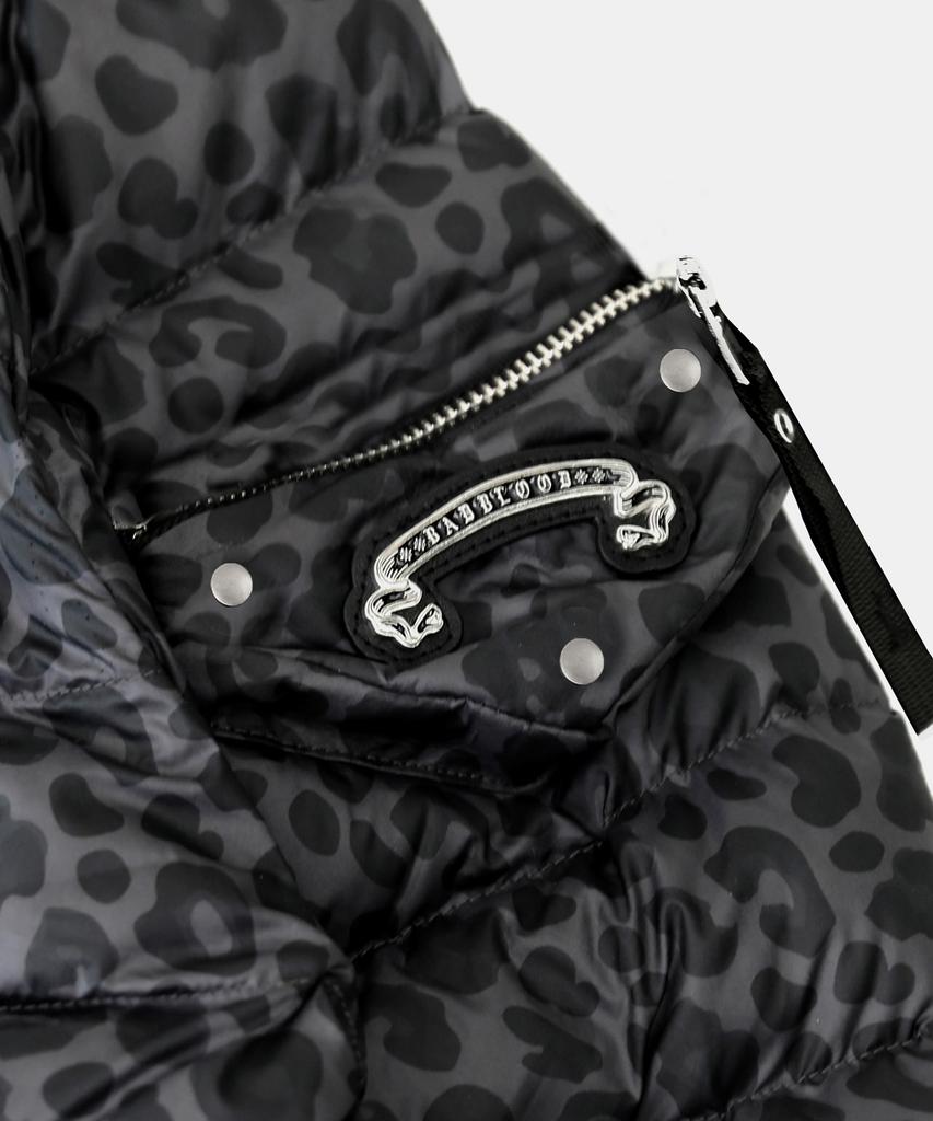 Badblood Viper 31-1 Lightweight Hooded Puffer - Grey Leopard