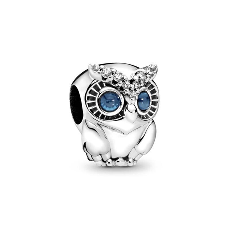 Animal Series Charms Fox Owl Sea Turtle Rabbit Raccoon Highland Cow Beads Fit Bracelets Beads DIY Jewelry Gift