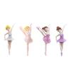 Танцующая Балерина Фигурка ПВХ Мультяшная Фея Сад Декор для Торта на День Рождения