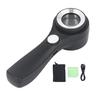 Magnifying Glass Handheld 60X Illuminated Magnifier USB Rechargeable LED Magnifying Glass for
