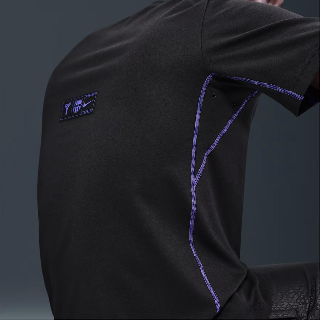 Nike ФК СС25 Барселона Основная Гостевая Кобе Dri-Fit Повседневная Мода Удобная Футболка с Коротким Рукавом Мужские Топы HQ1821-010