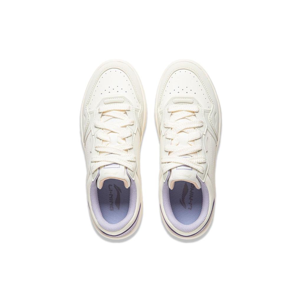 Кроссовки Li Ning Xingchu 2.0 V2 повседневные универсальные с толстой подошвой, увеличивающие рост, нескользящие, износостойкие, с низким верхом, для скейтбординга, женские, белые, зеленые, AGCU108-3