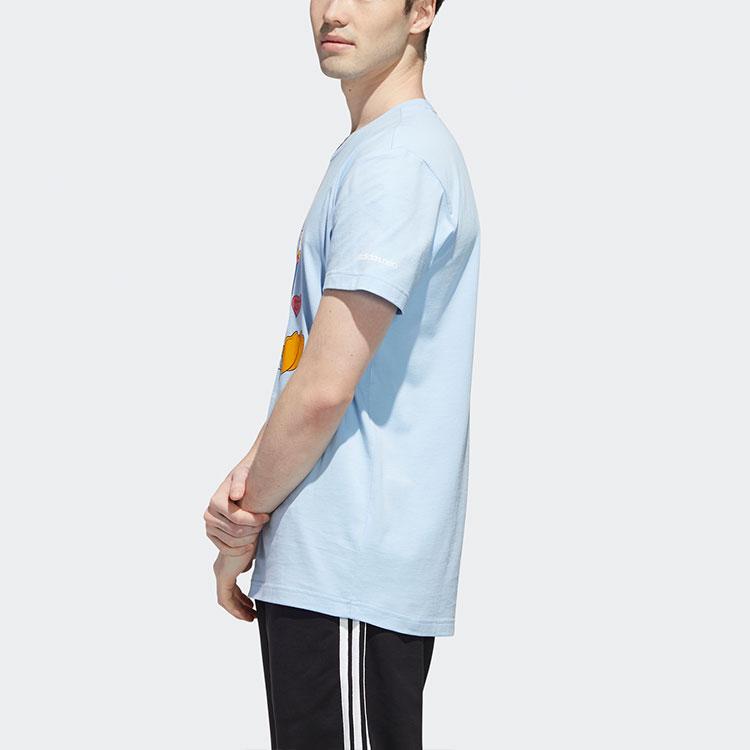 adidas Мужская футболка с короткими рукавами Neo X Disney Cartoon, темно-синяя GJ5638