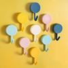 Strong Hook Creative Household Kitchen Non-Punching Non-Marking Hook Adhesive Hook Nordic Mini Plastic Hook