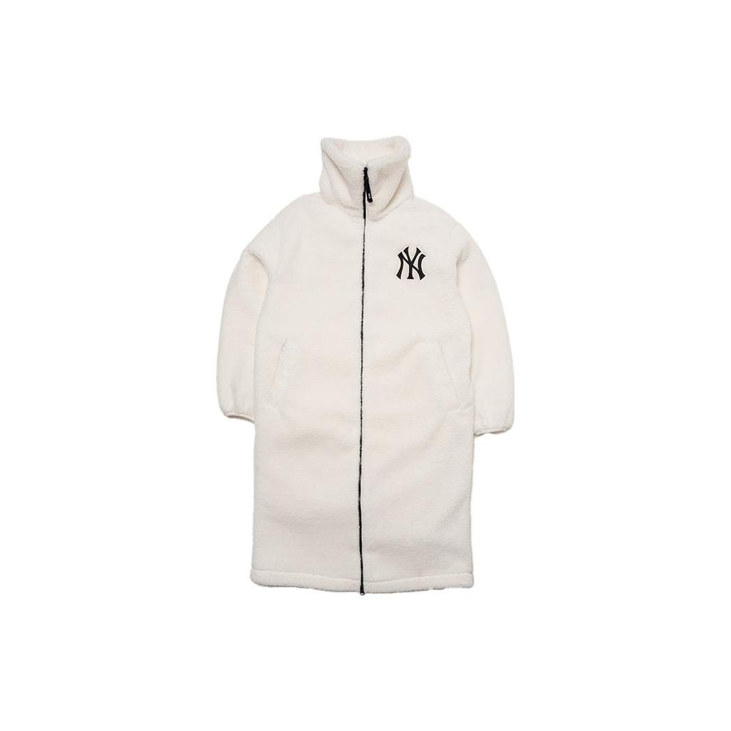 Новые бархатные куртки MLB New York Yankees женские цвета слоновой кости 3AJPF3416-50IVS