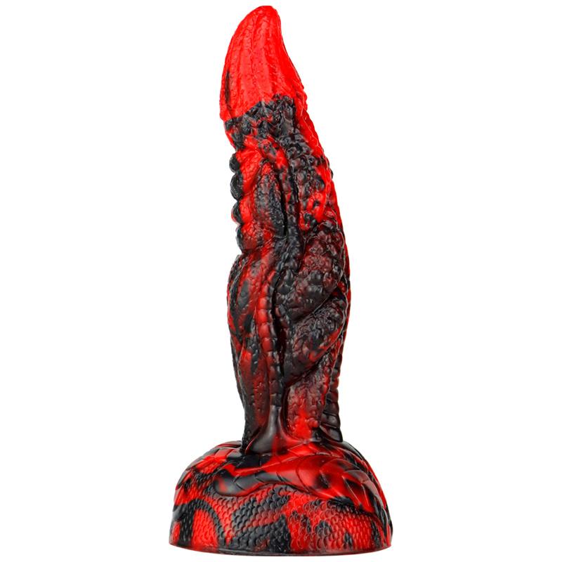 Yan Beast Mixed Color Liquid Silicone Oversized Realistic Simulation Phallus Dildo Female Sex Toys