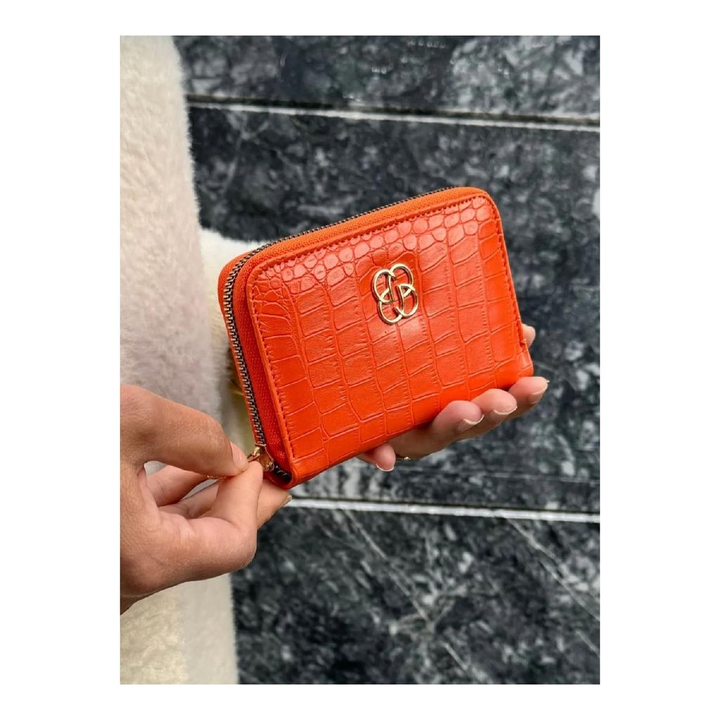 Orange Wallet Multi Compartment Wallet