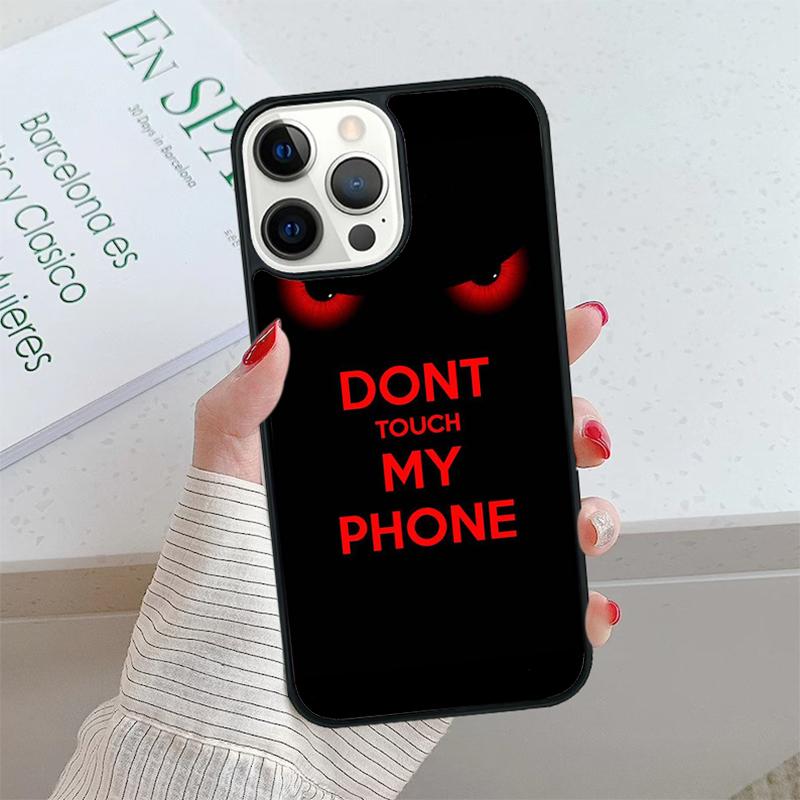 Не трогай мой телефон Чехол для телефона cover Для iPhone 17 Air 15 16 16e 14 13 Pro Max Coque 12 11 Pro Max Для Apple PLUS fundas