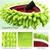2 Chenille Heads Compatible With Vileda and O-Cedar Spin Mop, Microfiber Easy Cleaning Mop Head Replacement for Spin Mop Refill