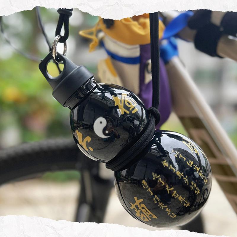 Бутылка для воды из тыквы 750 мл, большая емкость, чайник для воды из тыквы, китайский ретро-стиль, герметичный кувшин для воды для спорта на открытом воздухе