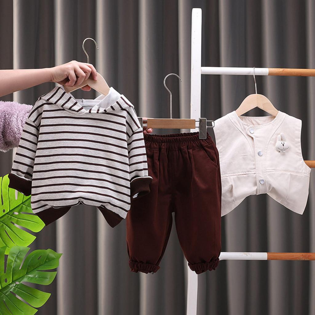 Детский повседневный комплект с длинным рукавом, удобные наряды для повседневной носки