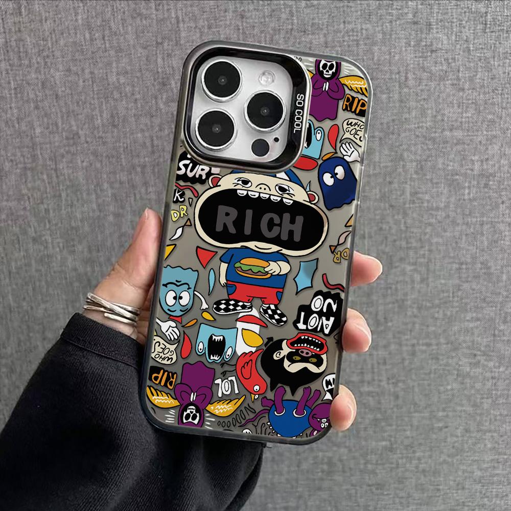 Расписной чехол для телефона для iPhone 11 14 15 16 iPhone 17 11 12 13 для 17 14 15 16 Pro14 15 16 Pro Max для Samsung S25 Ultra S24 S25 A36 A56 A16 Жесткий чехол