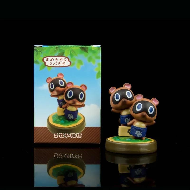 Animal Crossing Аниме Фигурка Том Нук Изабель KK Тимми Томми Фигурки Действия Модели Куклы Украшение для Автомобиля Украшение для Торта Детские Игрушки