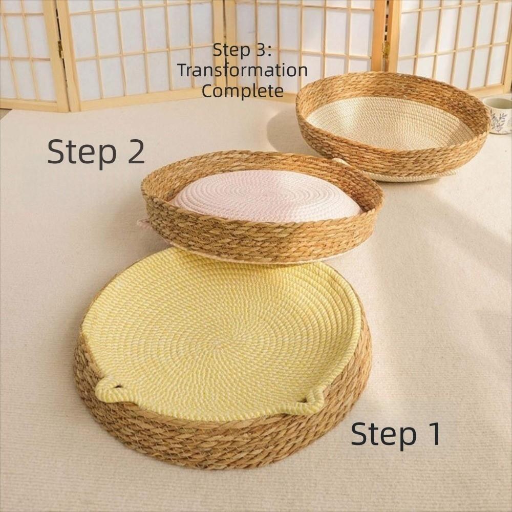 Wear-Resistant Cat Scratching Board Cotton Rope Dog Sleeping Bed Large Woven Cat Bed Nail Trimming