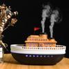 USB Aroma Diffuser: Ultrasonic Ship Design Humidifier with Essential Oil Function