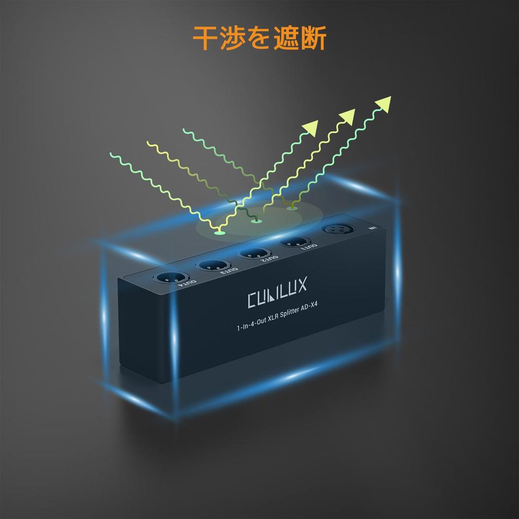 Cubilux XLR пассивный 1 x XLR female на 4 x XLR male сбалансированный 1 4 алюминиевый корпус сплиттер 4-канальный сплиттер, сплиттер, вход, выходы, микрофон/линия