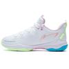 Кроссовки для бадминтона Li Ning Zhan Ji III Lite Shock Absorbation Rebound Low-Go Unisex Shoes White Pink AYZS016-3