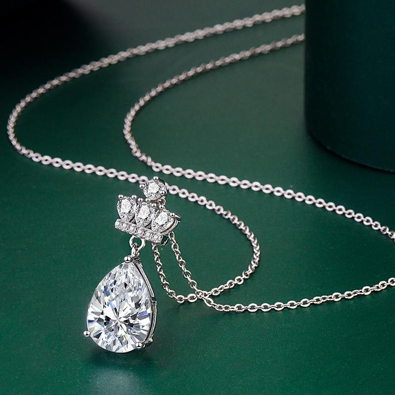 BELLA BOX Ожерелье с подвеской в ​​форме капли в форме груши, модные ювелирные изделия для свадьбы и помолвки, многоцветные