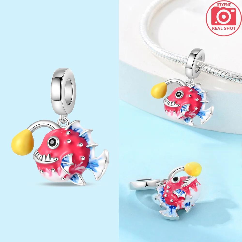 Серия Мир Океана Морской Синий Черепаха Морская Звезда Краб Осьминог Шармы Бусина Подходит Браслет Медь DIY Ювелирное Изделие Подарок